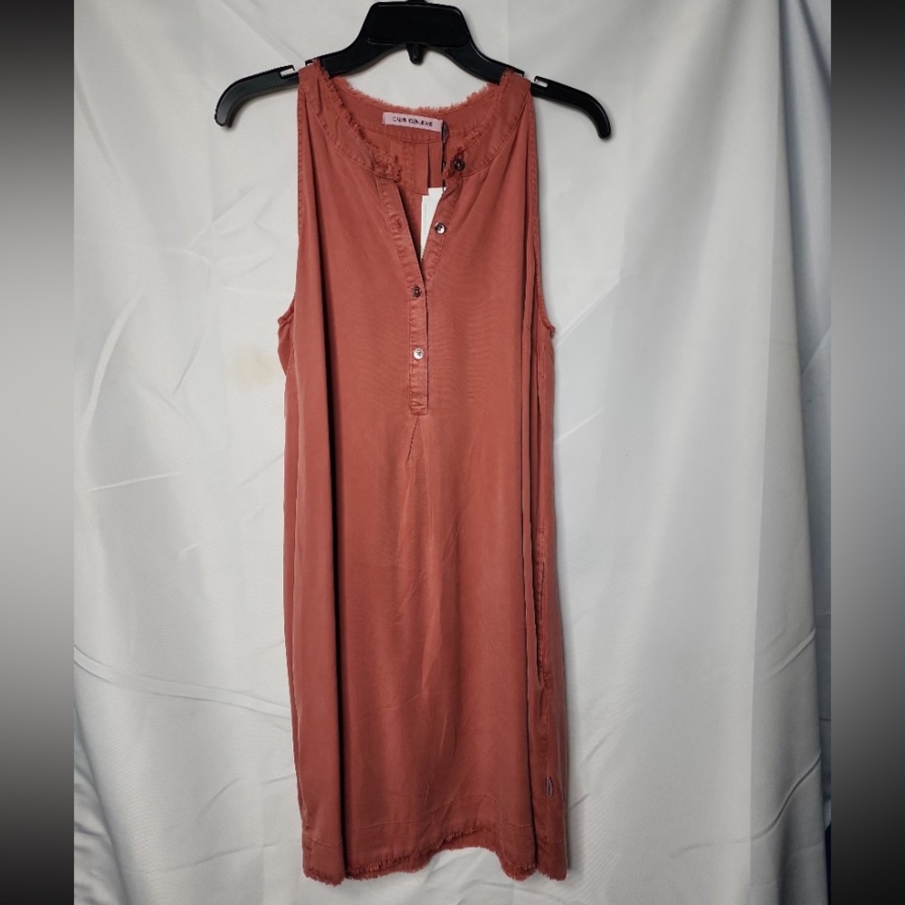 Calvin Klein Sleeveless Tencel Dress